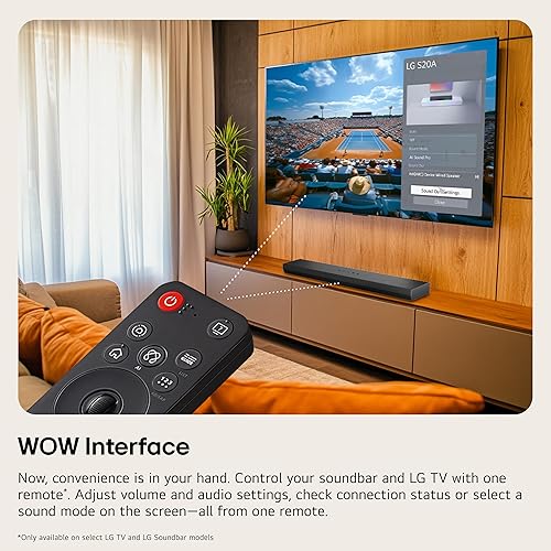Miniatura 4 de LG S20A 2.0 ch. Barra de sonido, Dolby Digital, Sinergia de TV, Interfaz Wow, DTS Digital Surround (Nuevo modelo 2025)