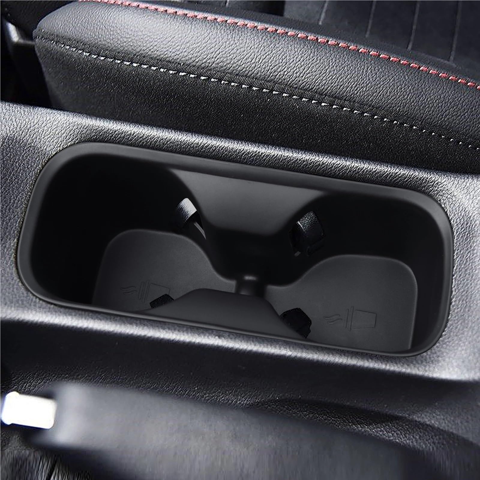 Adatto per Hyundai I30 N 2021-2025 Console centrale Portabicchieri Vassoio portaoggetti per timone destro Braccioli per auto