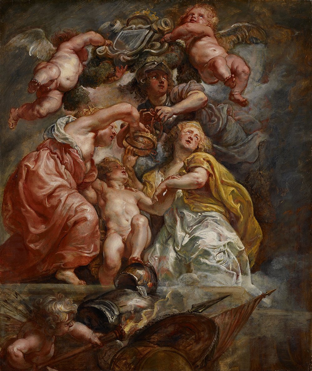 Impresión artística de Rubens sobre la Unión de Escocia con acabado mate premium