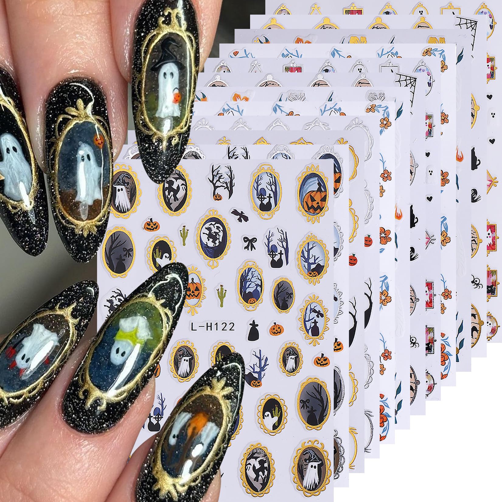 Sun Nail Stickers - Bohemian Nail Art Decals -10