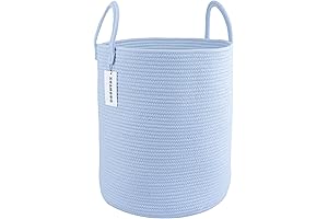 Viposco Large Laundry Hamper Tall Woven Rope Storage Basket