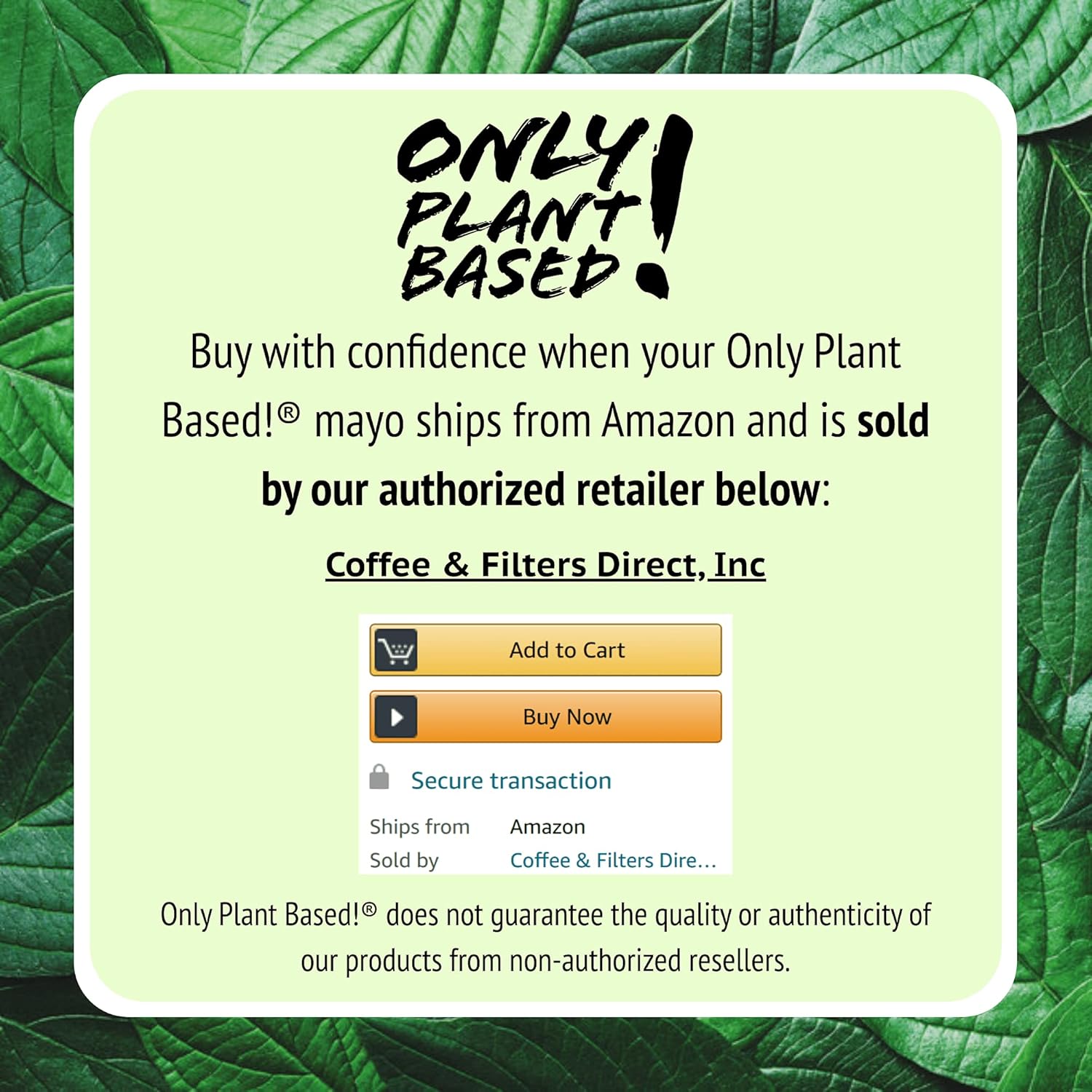 Only Plant Based Vegan Ranch Dressing, Shelf-Stable, Squeeze Bottle, 11 Fl Oz : Grocery & Gourmet Food