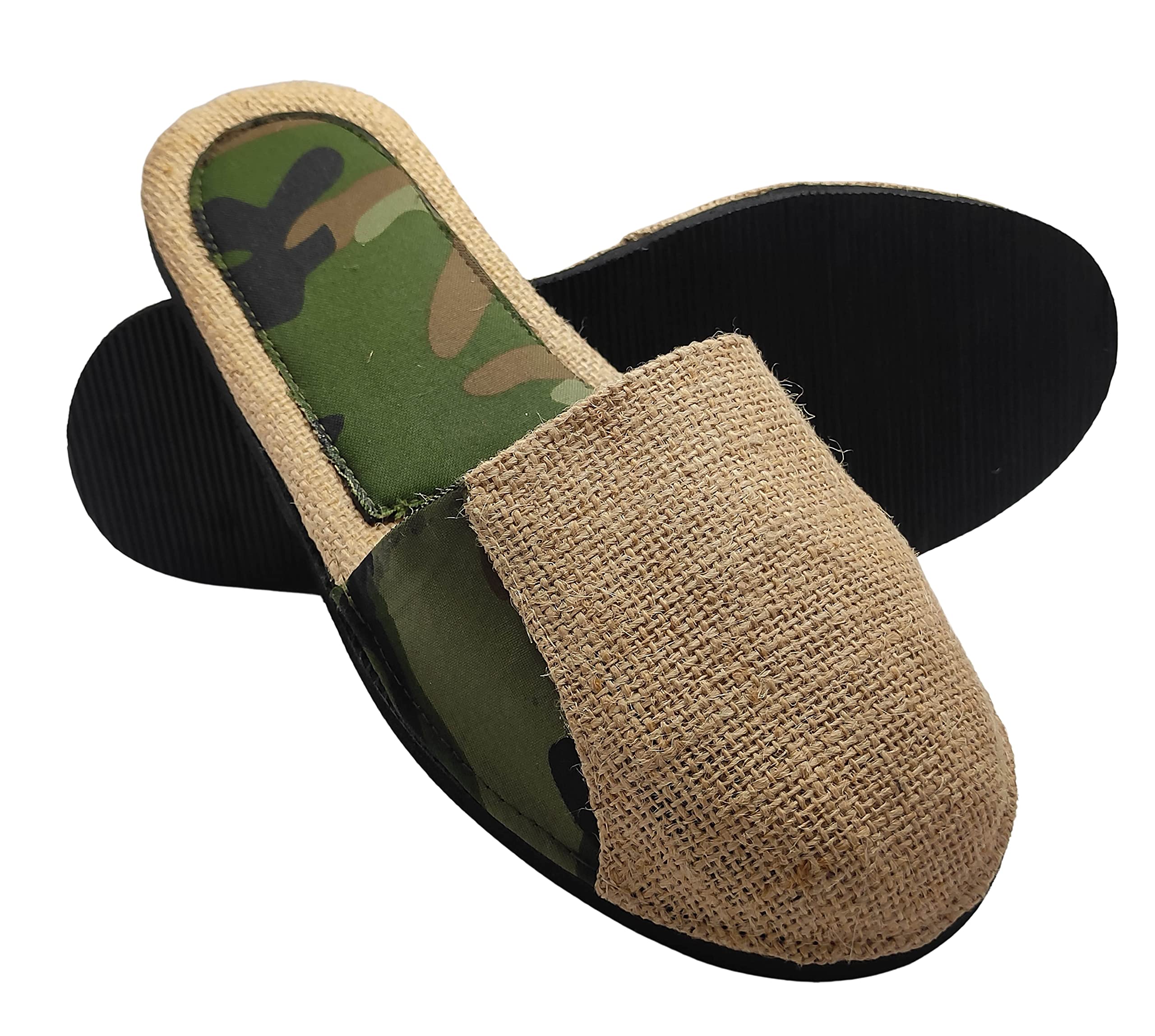 Eco friendly Natural jute with Military print Slipper (numeric_10) (B09QXZ3WN3) Amazon Price History, Amazon Price Tracker
