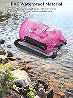 Vista 3 de HEETA Dry Bag Waterproof for Women Men, 5L/10L/20L/30L/40L Roll Top Lightweight Dry Storage Bag Backpack with Phone Case for Travel Swimming Boating