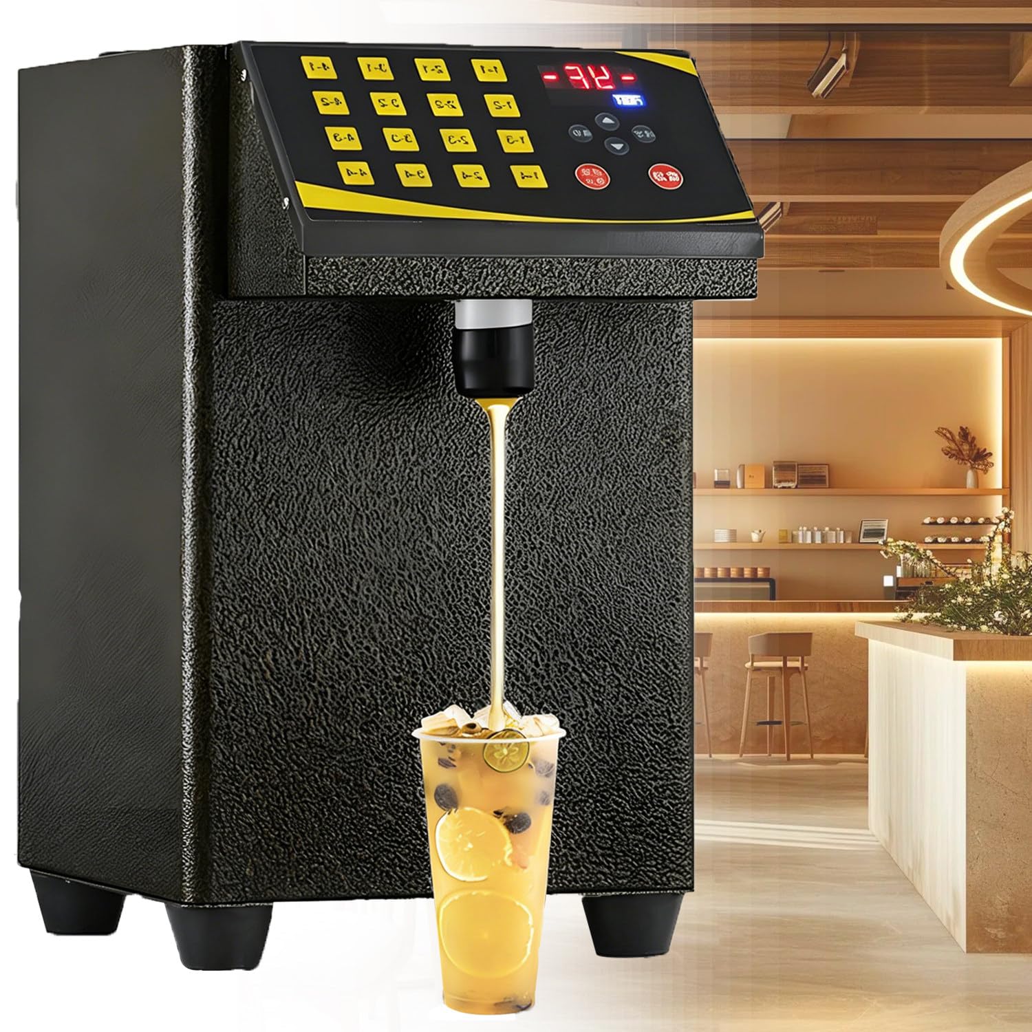 QuinteZhenTially 360w Electric Fructose Dispensing Machine Gold