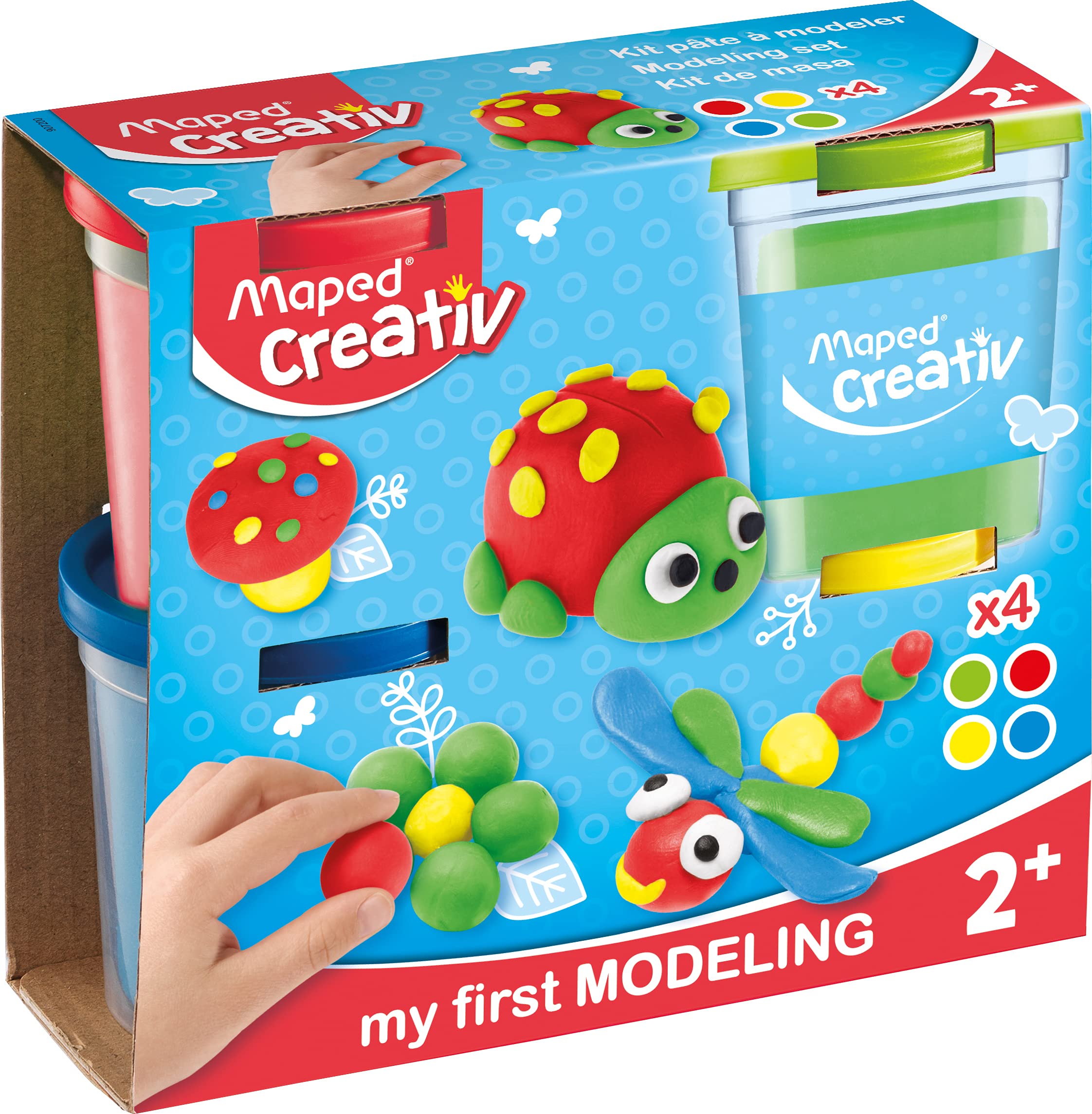 MapedCreativ Modelling Clay Pots 4-Pieces