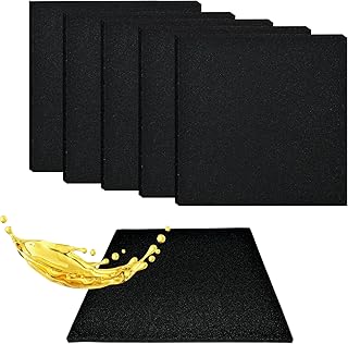 5 Pcs Oil Drain Splash Pad, 22'' Square No Splatter Pad Oil Splash Pad Fits Most Oil Drains Anti Splash Oil Change Mat for Car Changing Oil Transmission Drain Pan