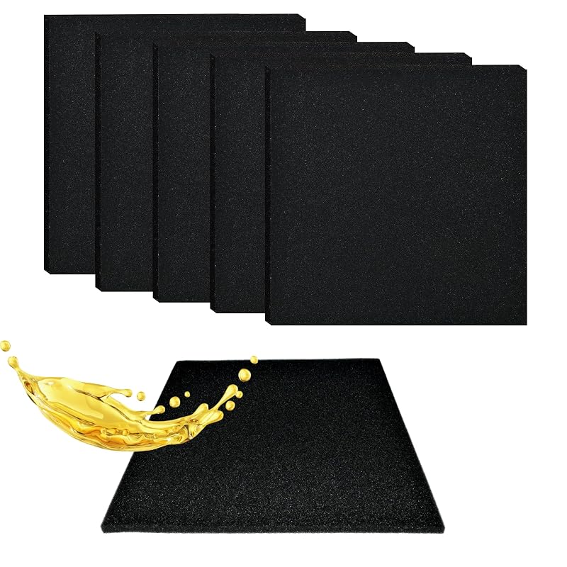 Kit com 5 Mantas Antirrespingos para Dreno de Óleo FEICHANGHAO 56 x 56 x 2 cm