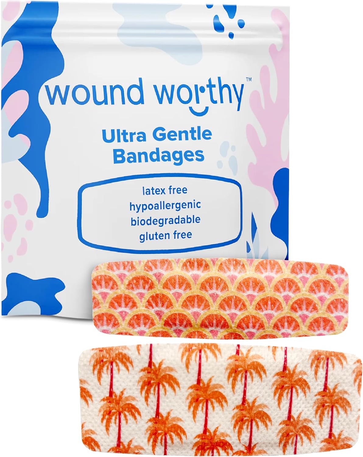 Adhesive Bandages for Wounds - Large 2"x4" & Small 1"x3" Bandaids, 24 Pack