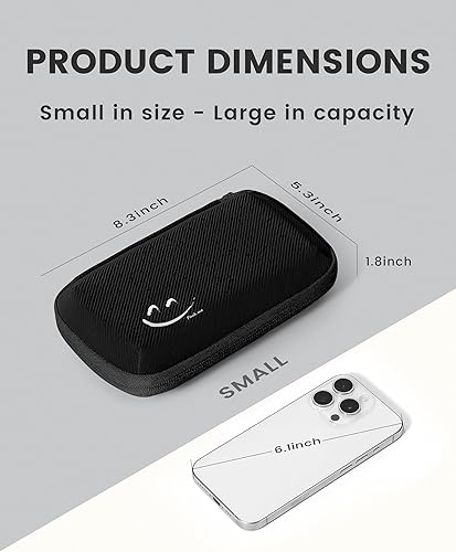 Miniatura 3 de Travelkin - Organizador de cables de viaje, organizador electrónico pequeño, bolsa organizadora de cables para cables, cargadores de teléfono,