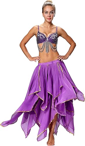 Miniatura 5 de Falda de gasa de lentejuelas para traje de mujer