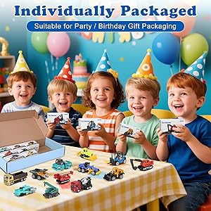 ZHFUYS 12PCS Metal Mini Cars Toy for Kids, Toy Cars for Kids, Trucks Toy Vehicles Set for Toddlers, Party Favors for Toddler Toys,Educational Play, Birthday Gift for Boys Girls
