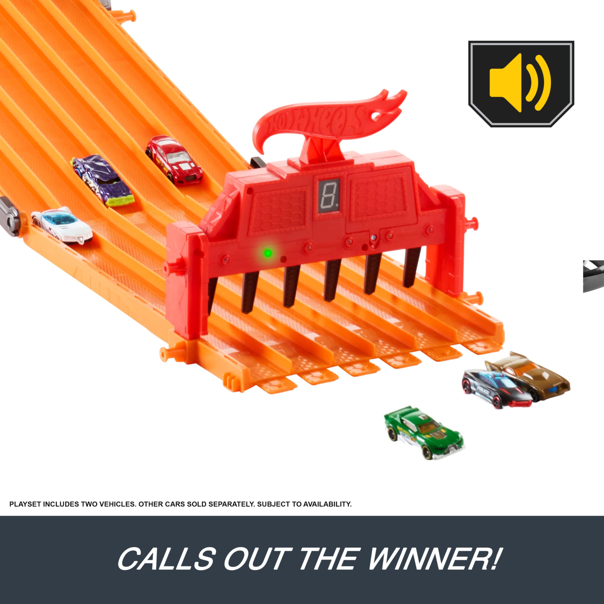 Amazon.com: Hot Wheels Toy Car Playset with Lights, Sounds & 6 1