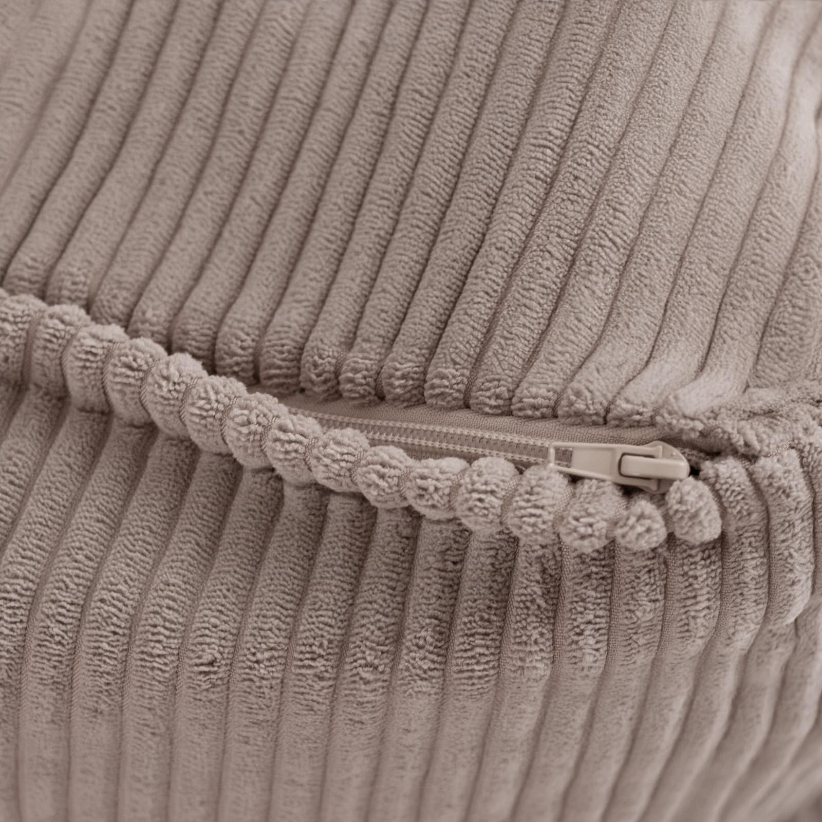 MISIOO Pouf Poltrona Boucle e Corduroy 77 x 67 x 50 cm - Elegante Poltrona Camera da Letto - Arredamento Casa Perfetto - Design Moderno e Confortevole