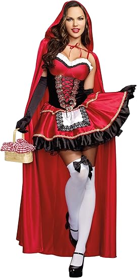 Dreamgirl Women&#39;s Red Riding Hood Costume, Adult Halloween Fashion