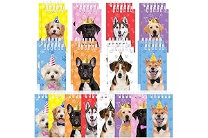 Mini Notebooks Dog Themed Party Favors, Puppy Animal Notepads for Kids