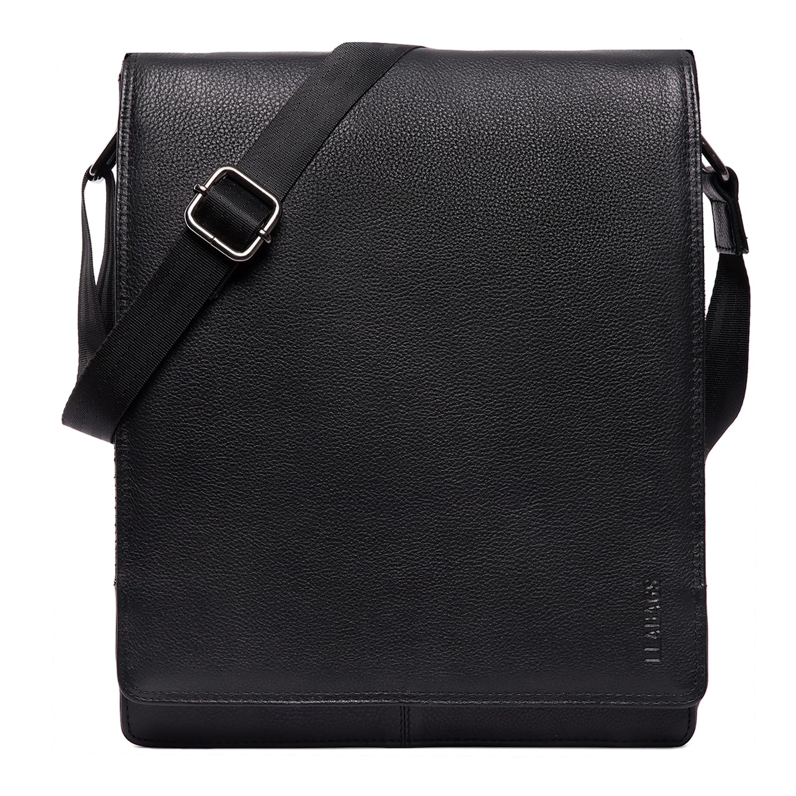 LEABAGS Bolso bandolera de piel de Londres, estilo vintage para hombre y mujer, estilo informal, para uso diario