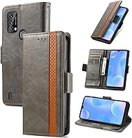 Vista 41 de Funda para Honor X7, Funda para Honor Play 30+ Plus Funda de piel sintética con ranuras para tarjetas Funda con soporte abatible Rojo