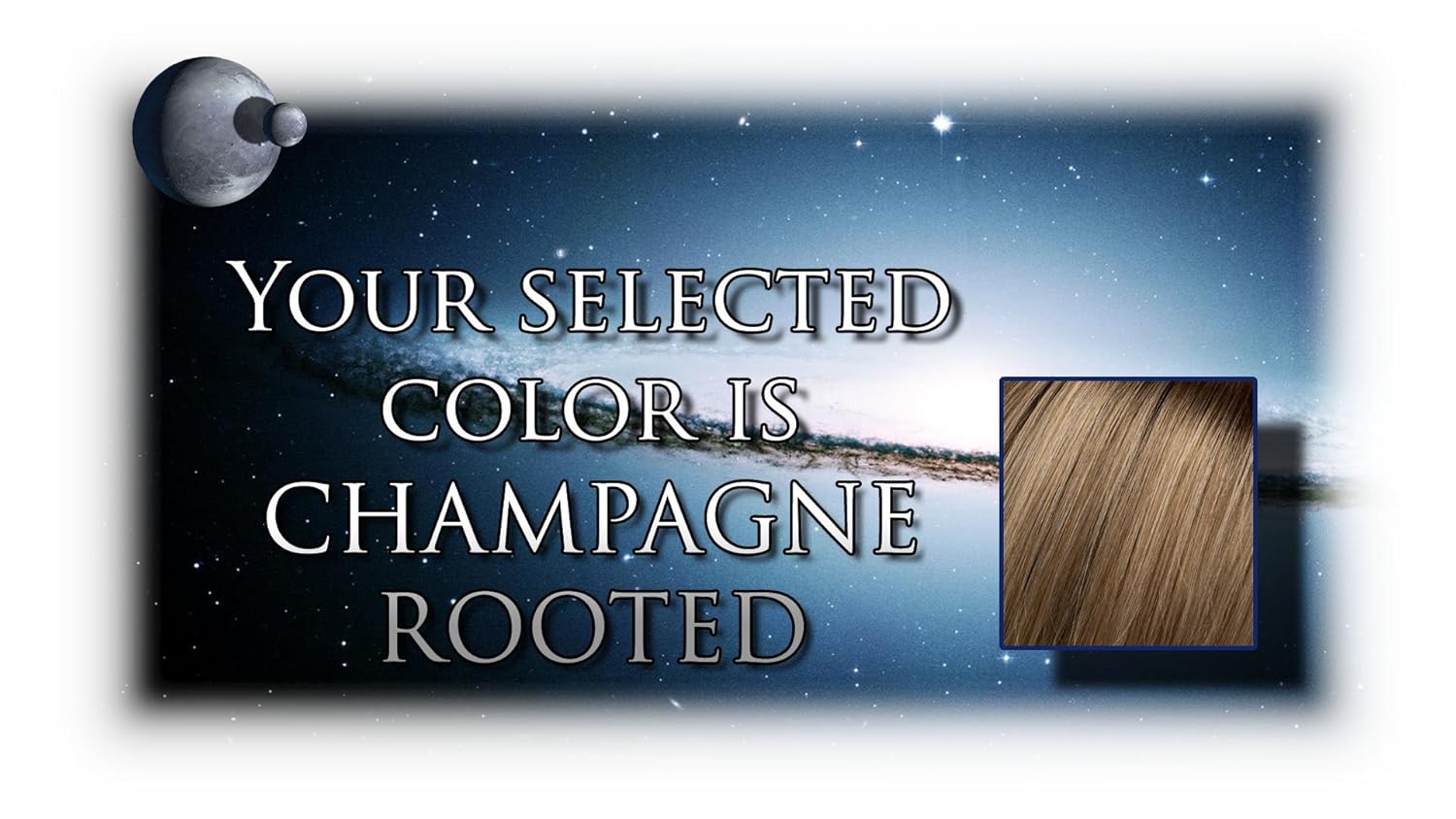 Ellen Wille Mood (Human Hair), Color Chosen: Champagne Rooted