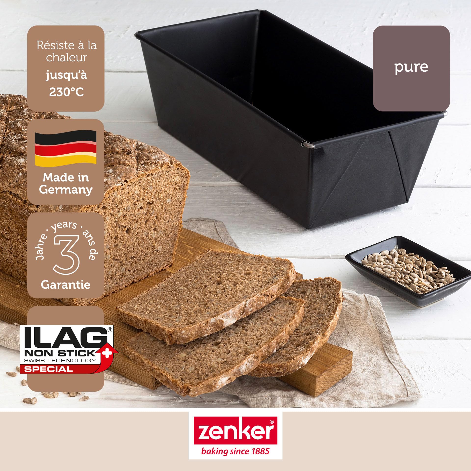 Moule à Panettone Zenker 12x10cm - Antiadhésif ILAG - Garantie 10 Ans - Fabriqué En Allemagne