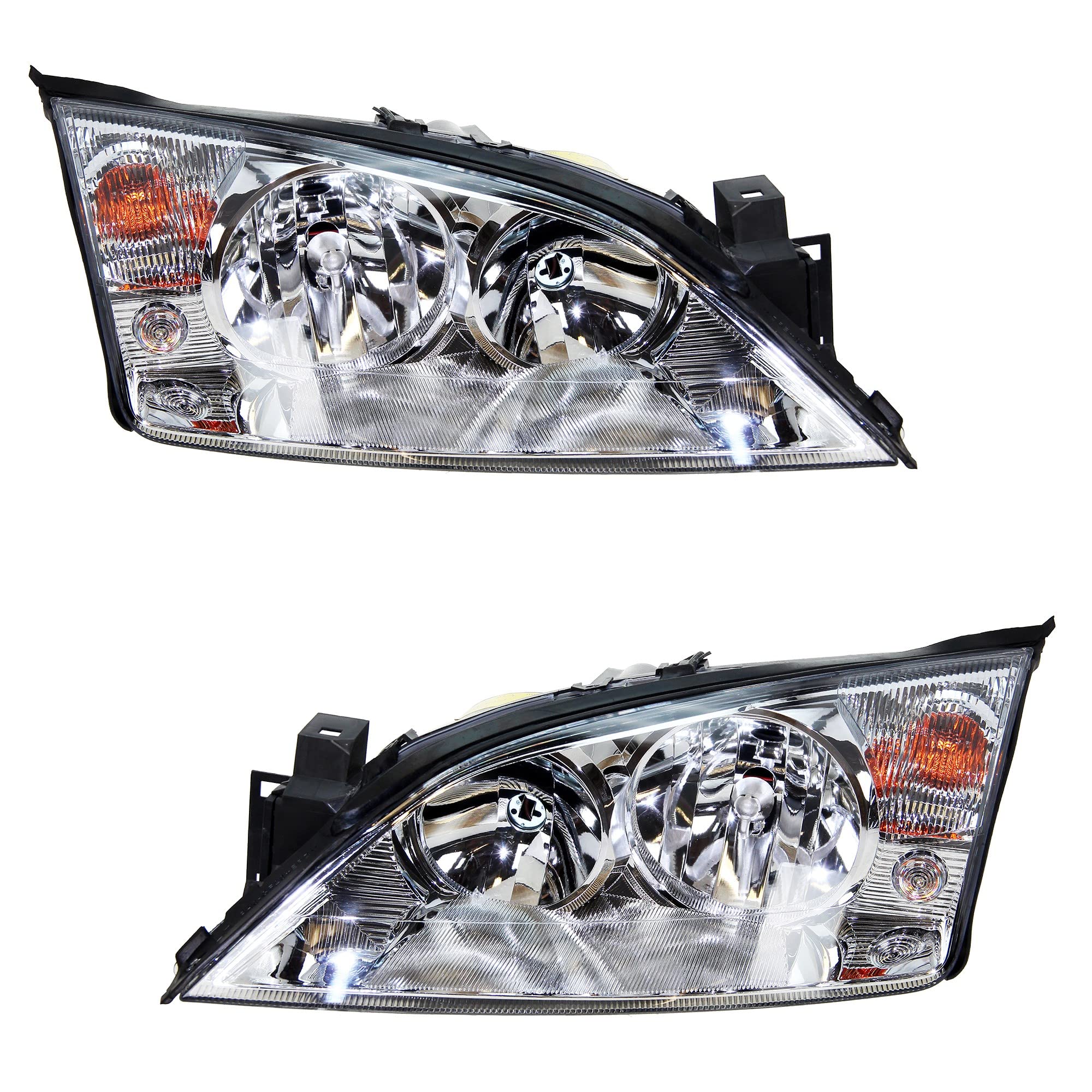 BESTPRICE 2x faros Faros delanteros Faros principales izquierda + derecha Compatible con FORD MONDEO Mk3 (B5Y), MONDEO Mk3 Notchback (B4Y), MONDEO Mk3 Turnier (BWY)