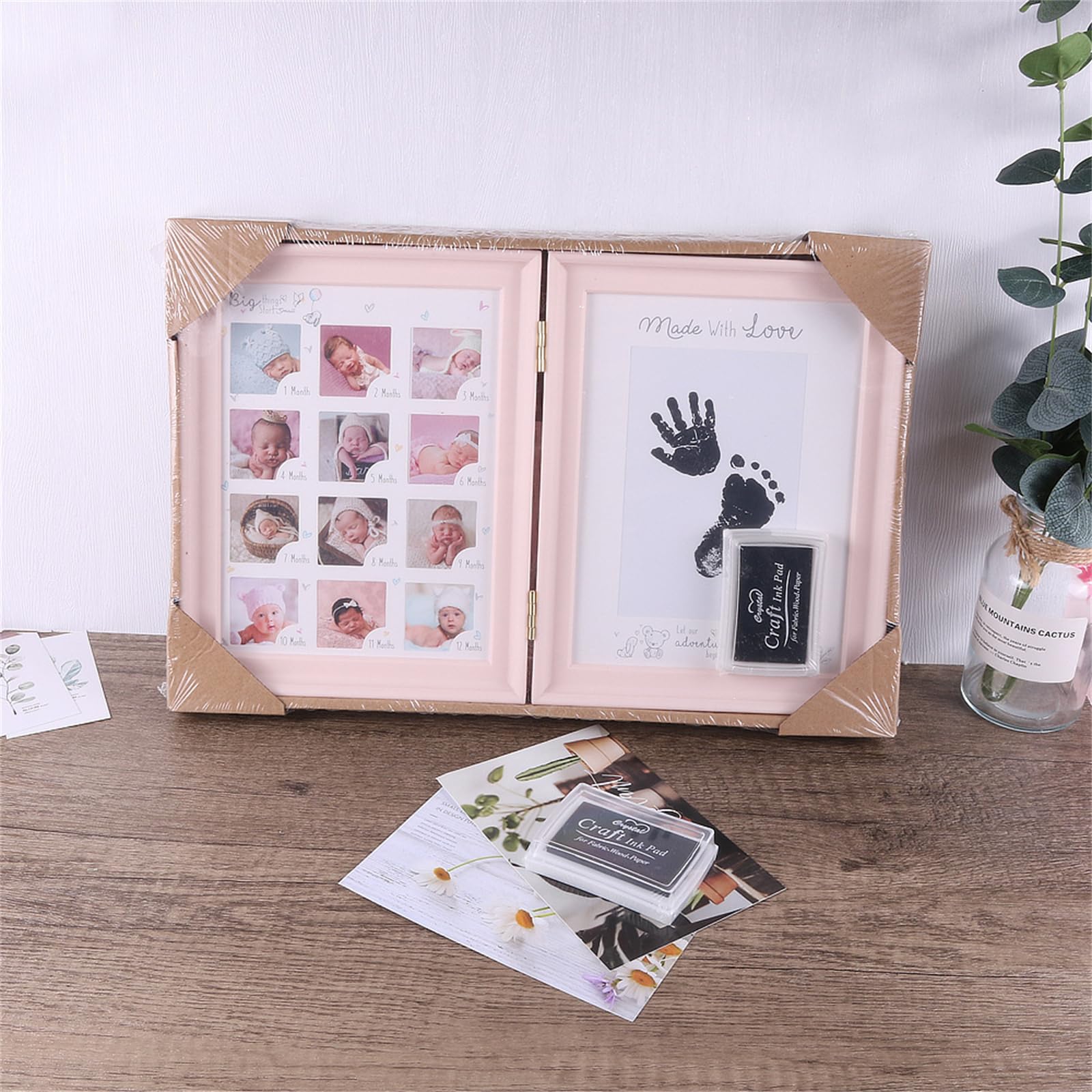 Cornice portafoto per la crescita dei neonati, ideale come regalo per il primo compleanno
