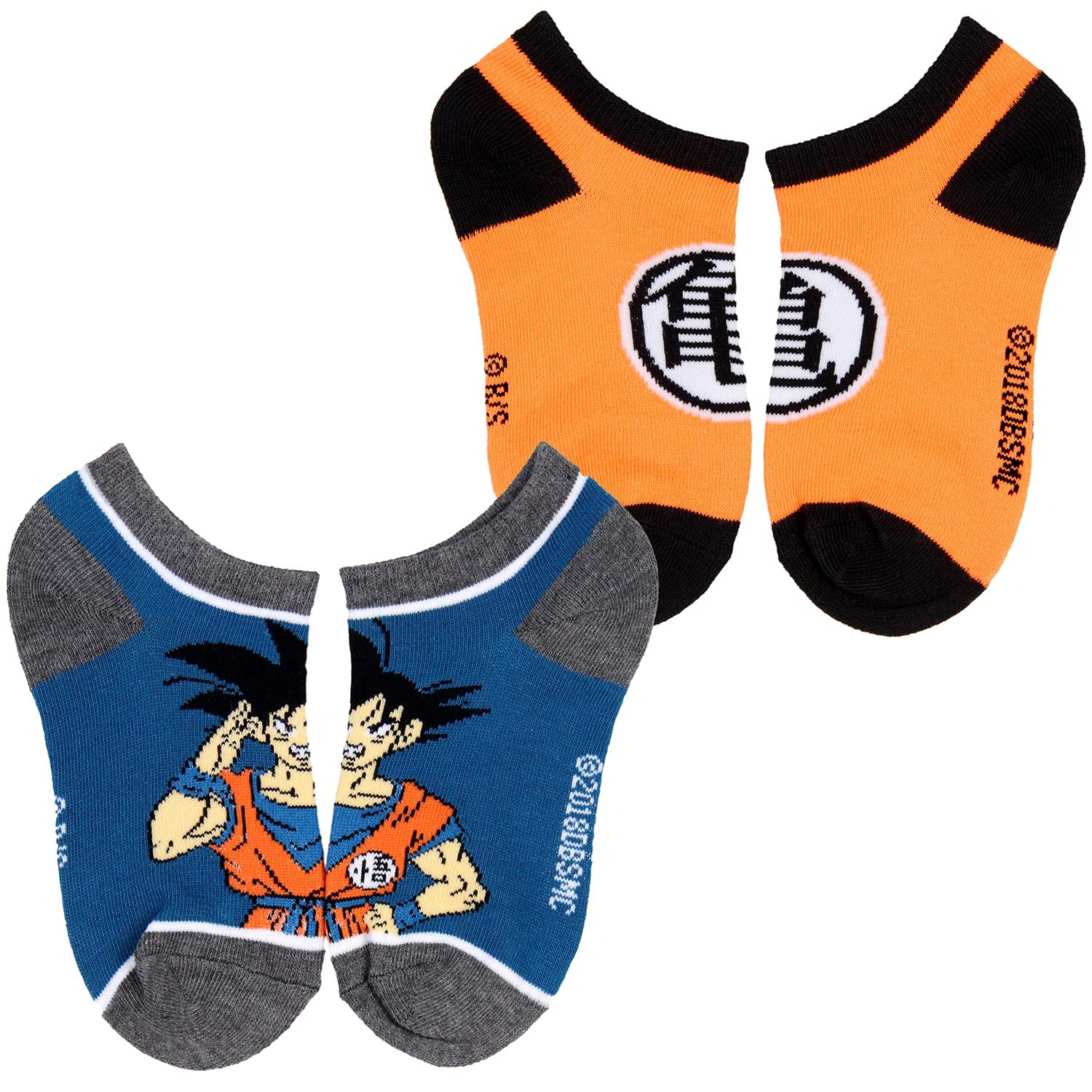 Dragon Ball Super Broly Movie Kids Week Of Socks - Juego de 7 pares de calcetines para mezclar y combinar, Multi colorido, 7-9