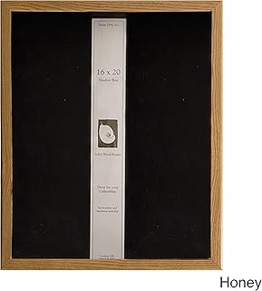 Frame USA Shadow Box Showcase Series 16x20 Wood Frames (Honey)
