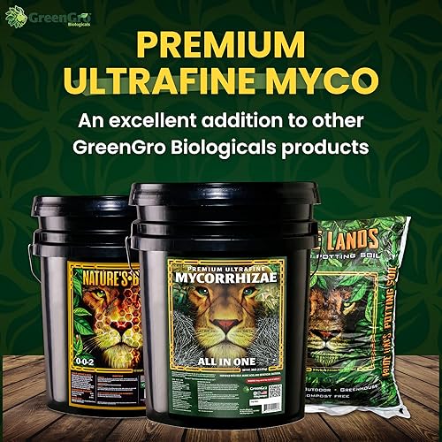 Miniatura 6 de GreenGro Fertilizante Myco ultrafino prémium para plantas de interior y exterior, mezcla de alimentos vegetales para jardines hidropónicos, casas y