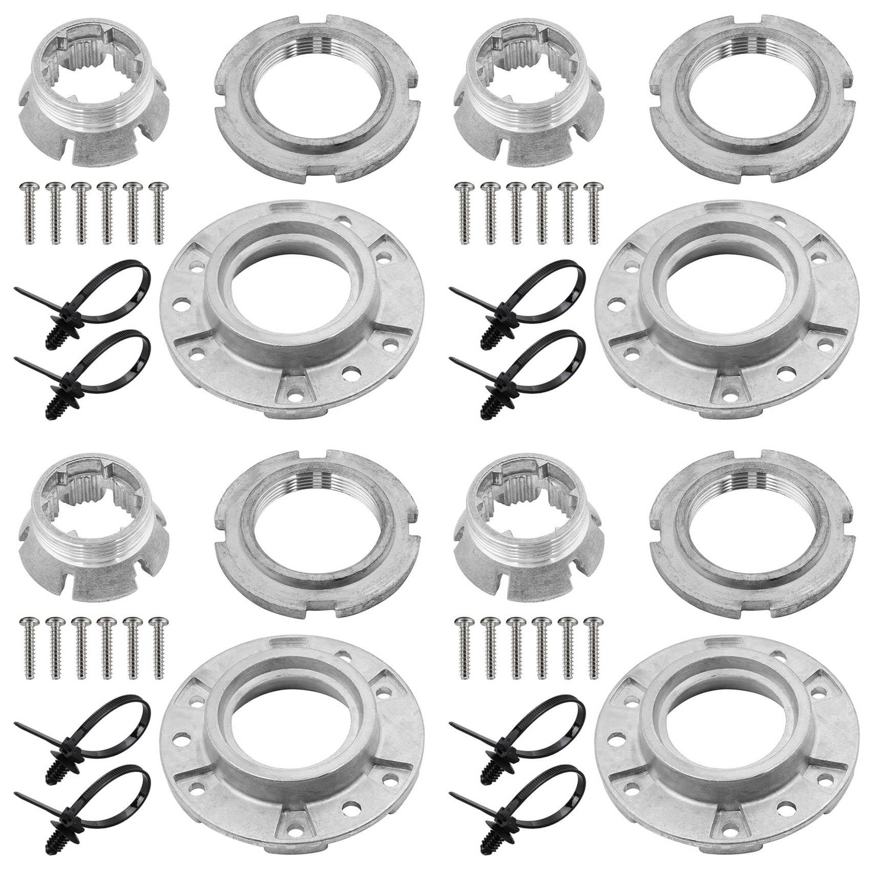 Hndhbfgrt 4X W10324651 Washer Basket Drive Hub Kit -W10291416, W10291417, PS2581262 - Repair for Quiet