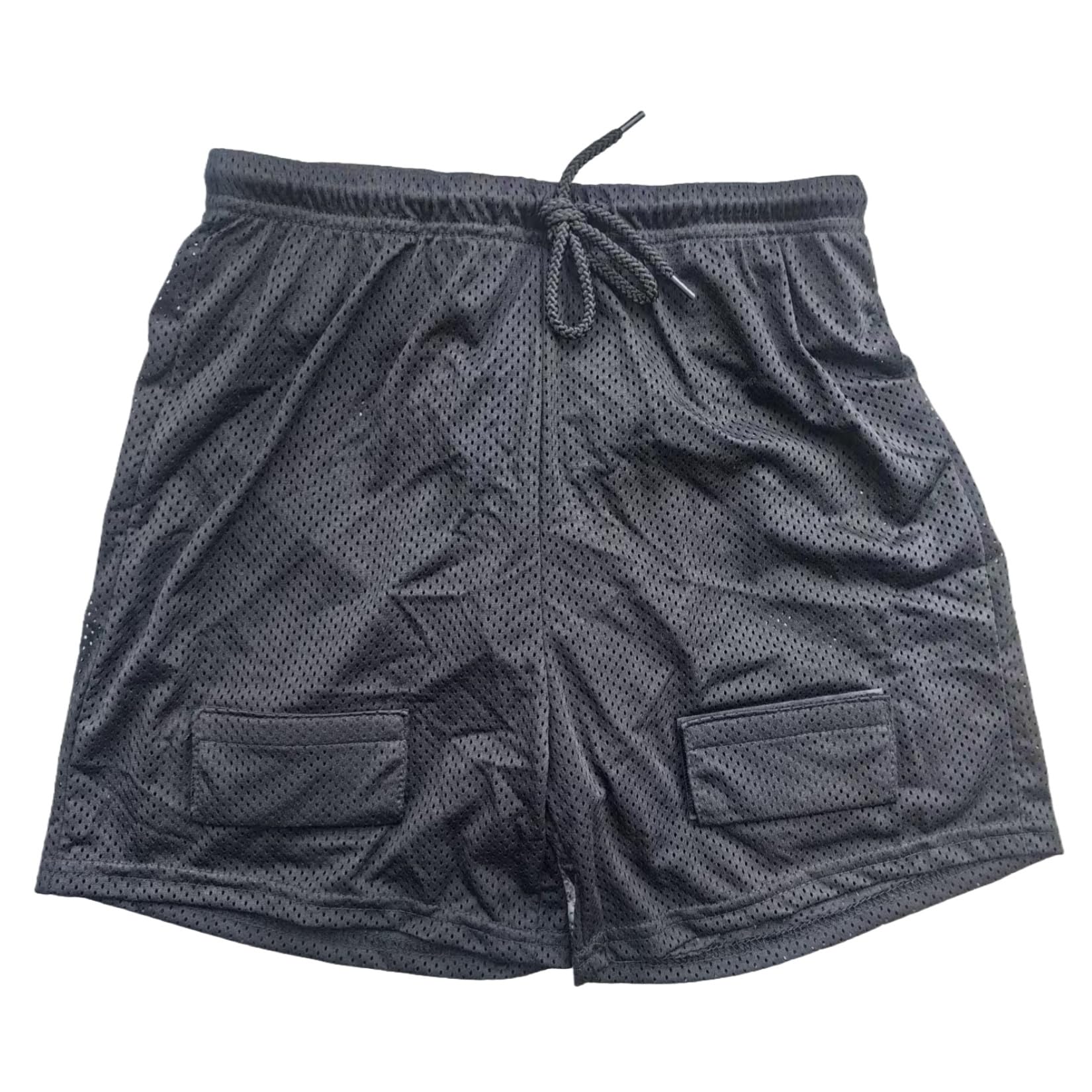Jormino Men's Combat Sports Groin Guard Pants for Roller Hockey, MMA, Rugby, Cup Not Included L Black