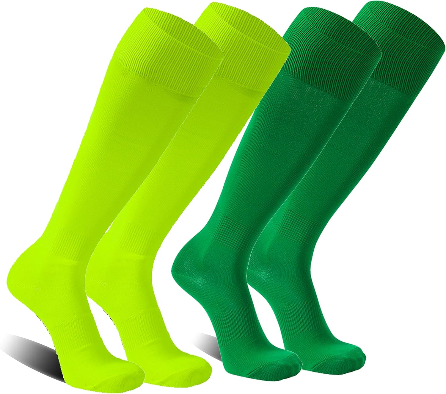 FOOTPLUS Baseball Softball Socks, Unisex Over Knee High Solid Sports Rugby Soccer Homecoming Socks