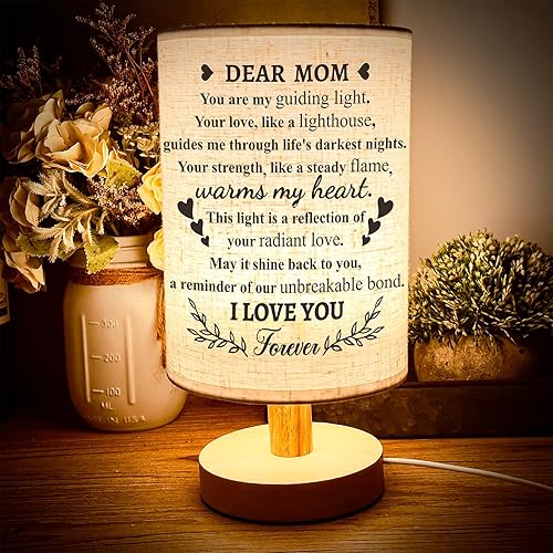 Abraza la calidez regalos de cumpleaños y Navidad para mamá - Lámpara de escritorio conmovedora y luz nocturna - de hija e hijo con amor disponible en Yaxa Peru