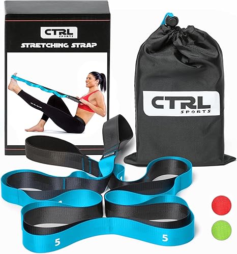 Correa de estiramiento con bucles, banda elástica no elástica para terapia física, correa de yoga para equipos de estiramiento, bandas elásticas