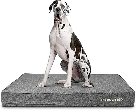 The Dog s Bed Orthopedic Memory Foam Dog Bed, 2XL Grey Linen 54×36, Pain Relief for Arthritis, Hip & Elbow Dysplasia, Post Surgery, Lameness, Supportive, Calming, Waterproof Washable Cover