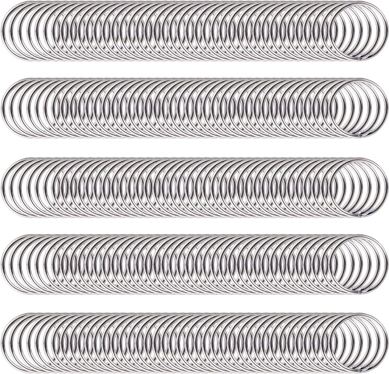 Amazon.com: 100PCS Split Key Rings Bulk for Keychain and Crafts ...