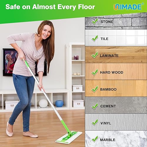 Miniatura 7 de Paños de barrido en seco, 100 unidades de repuesto para mopa compatible con Swiffer Sweeper - Repuestos desechables para trapeador para limpiar
