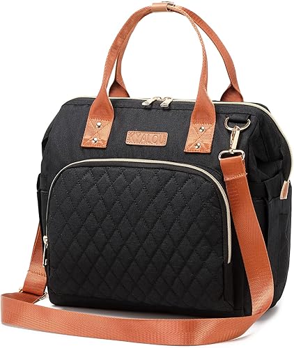 KYALOU Bolsa de pañales pequeña, mini mochila de bebé para mamá, bolsa de viaje impermeable multifunción para niños y niñas, Negro -
