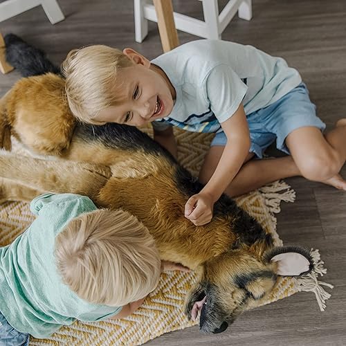 Miniatura 7 de Pastor alemán de peluche gigante Melissa  Doug más de 2pies de altura