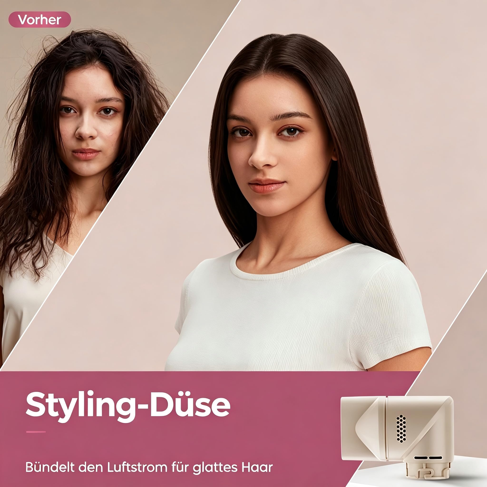 5 w 1 Airstyler Multi Hairstyler, 11 0000 obr./min, suszarka jonowa High-Speed, lokówka do włosów, do włosów okrągłej, prostownica, do włosów woluminujących, loków i gładkości, do szybkiego schnięcia