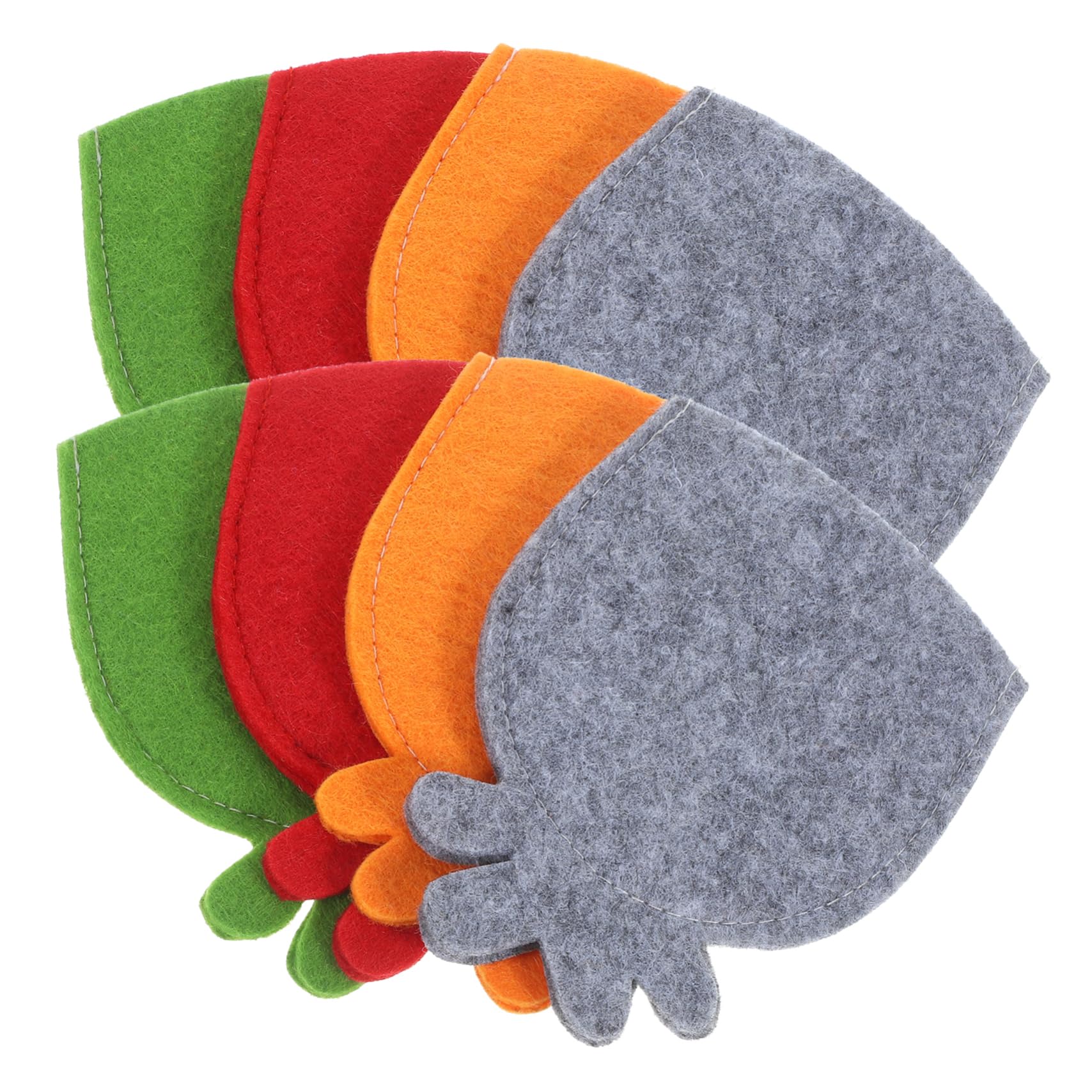 BUTIFULSIC 8pcs Chicken Egg Set Pineapple Easter Egg Storage Holder Hand Festival Eggs Covers Egg Bags Cover Egg Covers Egg Holder Eggs Holder Decor Egg Protectors for Easter Felt