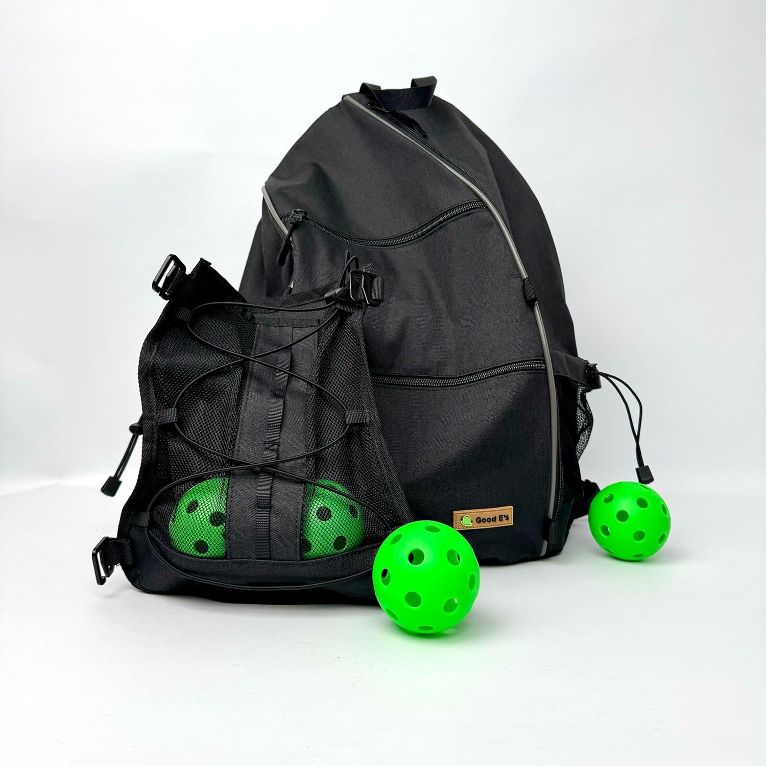 Good E's Pickleball Bag for Women and Men, Compact Sports Backpack, Durable Pickleball Carry Bag with Multiple Pockets, Adjustable Straps and Hook - Image 6