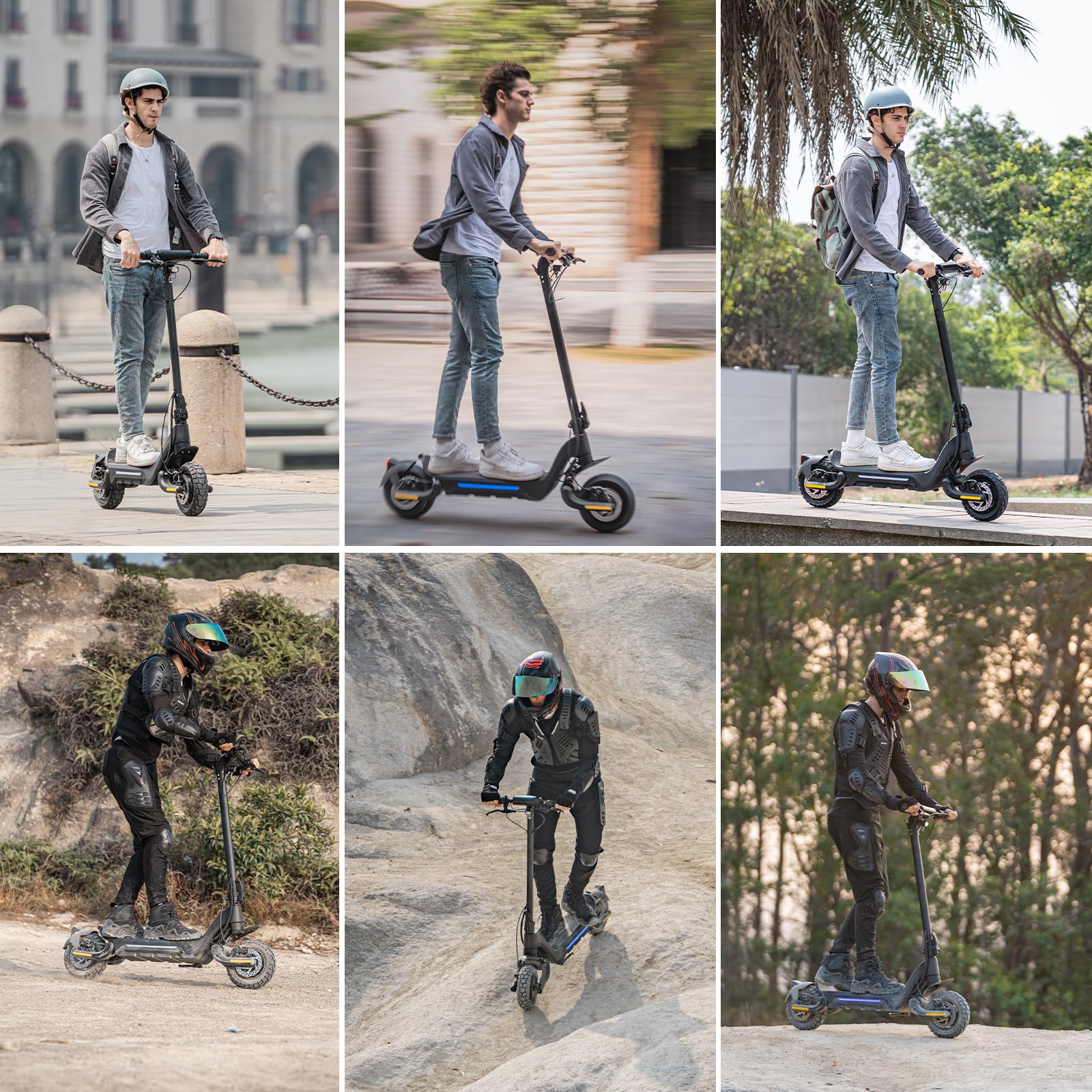 TODIMART X5S Trotinette Electrique Adulte Puissante APP Contrôle Autonomie 85km Batterie 48V 20Ah Moteur 1000W*2 Trottinette électrique Adulte Tout Terrain Double Suspension Scooter Electrique