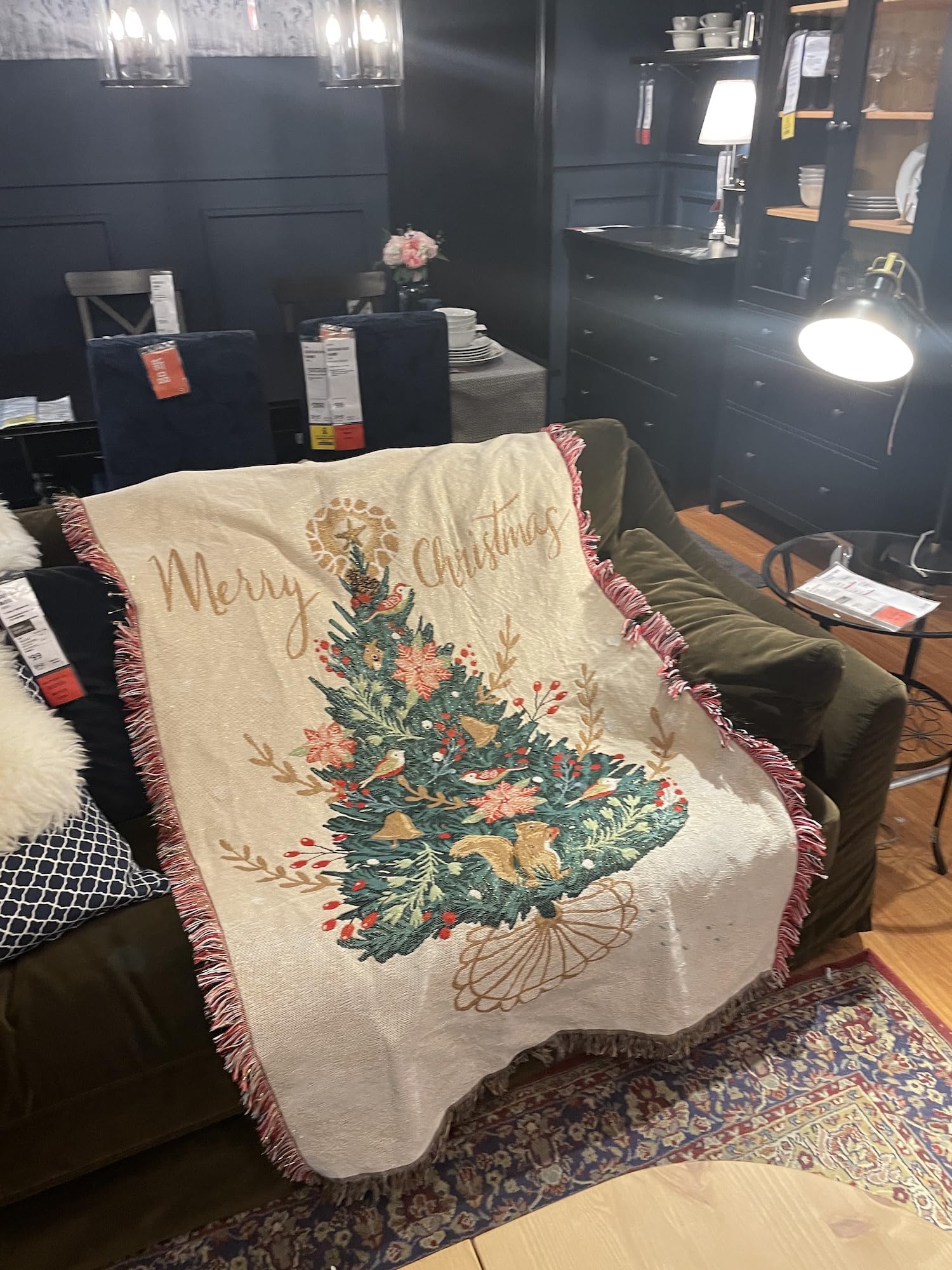 Amazon.co.jp: クリスマス,リス,ランケット, インテリア クリスマス