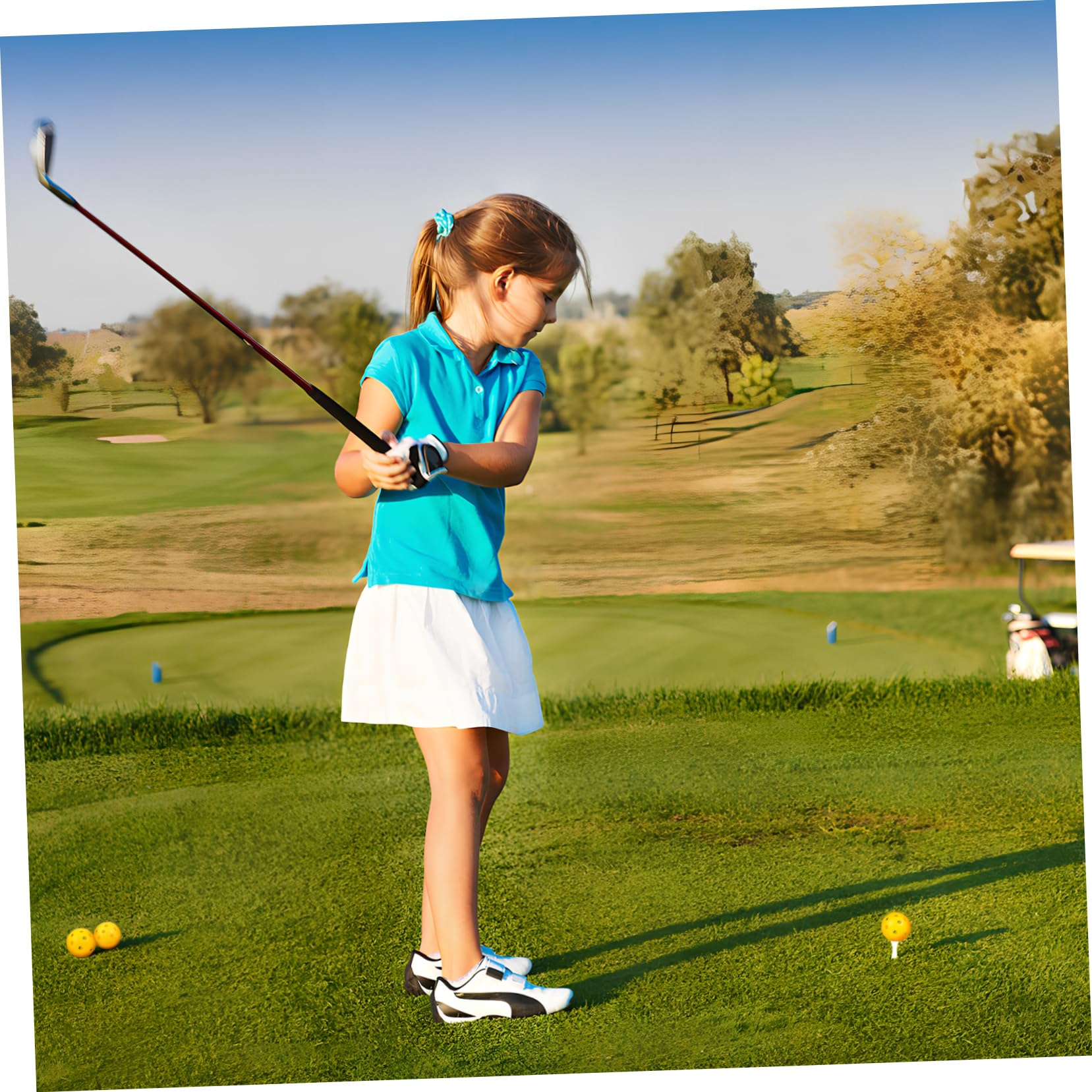 ifundom Golf Übungsbälle Leichte Kunststoffbälle Für Indoor Training Hochsichtbar Langlebig Für Swing Übungen Und Für Heimgebrauch Und Garten