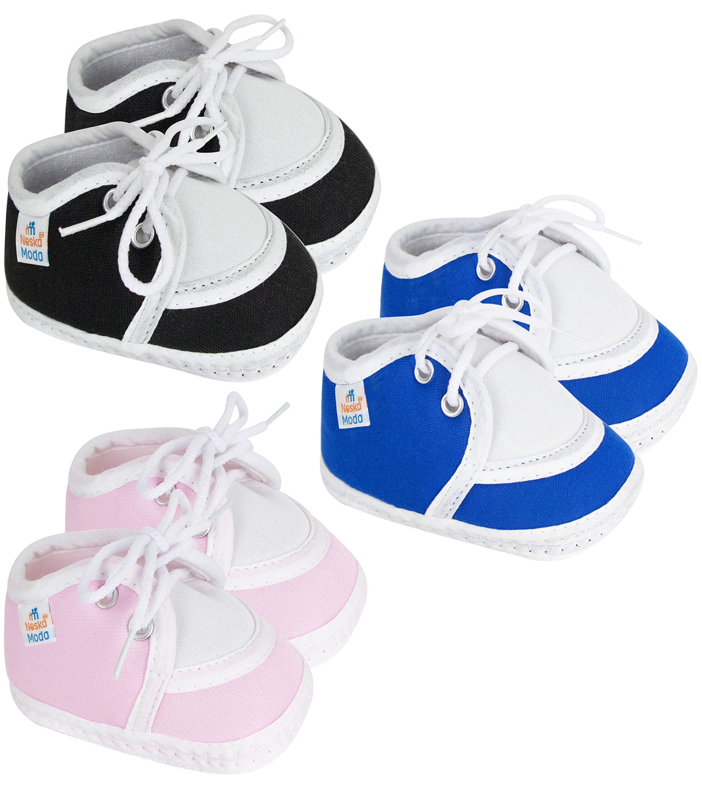 Neska Moda 6 To 12 Months Baby Boys & Girls Pack of 3 Pair Cotton Lace Baby Booties (Black,Rani,Orange) -SK145andSK134andSK136 (B09W2K2KBH) Amazon Price History, Amazon Price Tracker