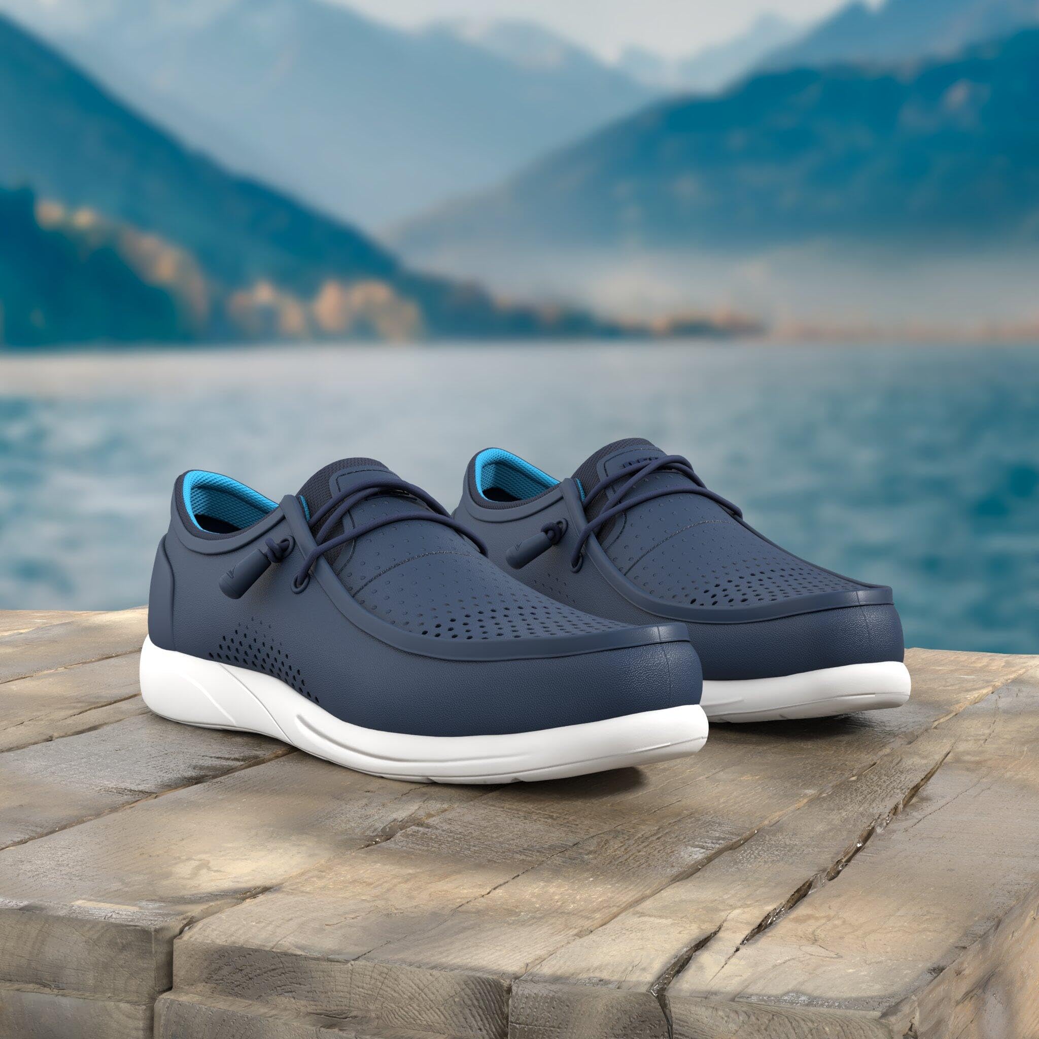 Reef Water Coast Chaussures pour Homme résistantes à l'eau, Semelle intérieure Douce, Respirante, Semelle extérieure Non marquante, Noir, 40 EU