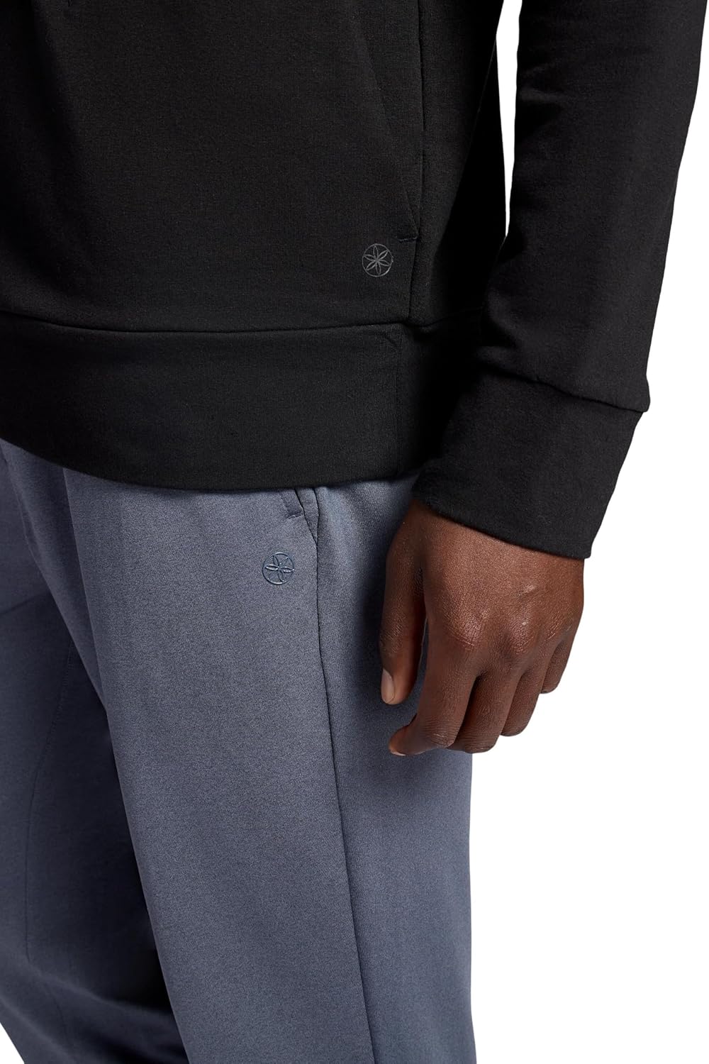 Gaiam Men's Namaste Cowl Neck Hoodie, Standard Fit, Stretch Midweight Terry Material - Image 6