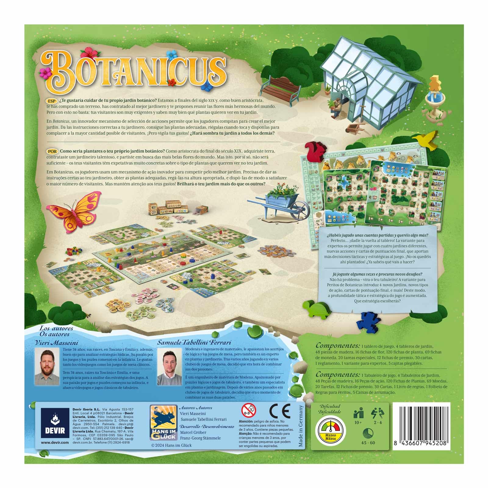 Devir - Botanicus, Juego de Mesa, Juego de Jardines, Juego de Comercio (BGBOTPS)
