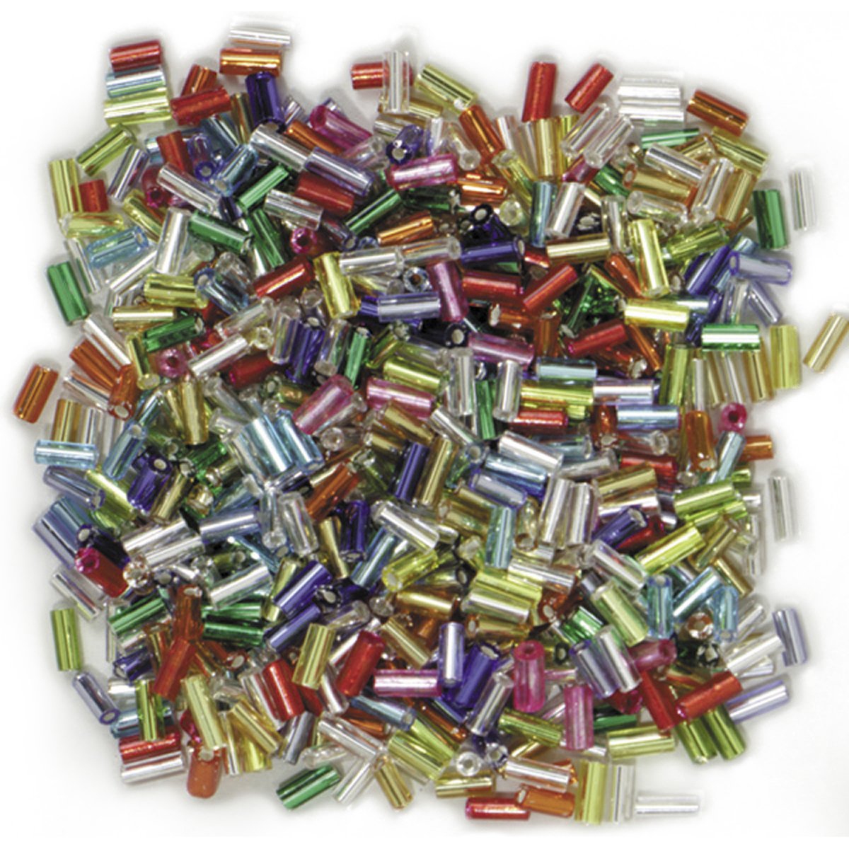 Creativity Inspired Tube Straw Beads, Stripped Design, 1,000 Pieces, Assorted Colours, Children Art Activities, Scrapbooking